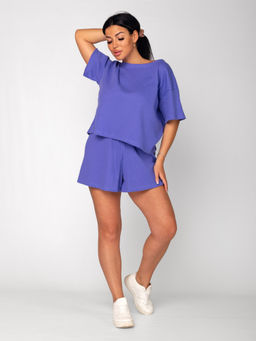 Костюм женский вафельный с шортами ДАНА ИРИС