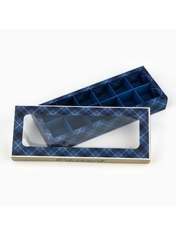 Цена за 5 шт. Коробка складная под 12 конфет Настоящему мужчине, 3.8?10.5?26.5 см