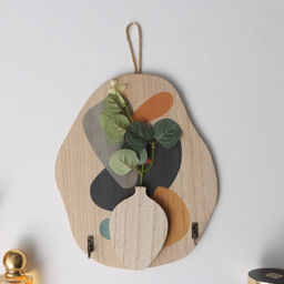 Настенные крючки декоративные Абстракция. Кляксы. Цветок, дерево, 1.5?19.5?23.3 см