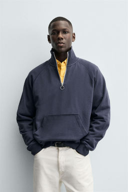 QUARTER-ZIP SWEATSHIRT - Zara фото 2