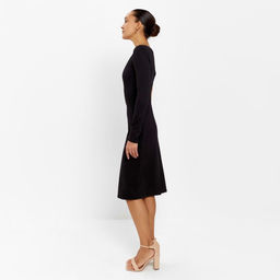 Платье женское миди MINAKU: PartyDress чёрное, размер 48