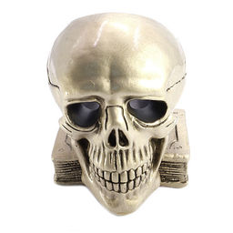 Пепельница Череп на книге - защита от врагов видимых и не видимых h-12см ХРУПКОЕ