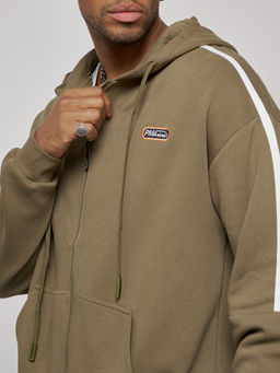 Спортивный костюм мужской трикотажный демисезонный цвета хаки 12011Kh - Mtforce фото 12