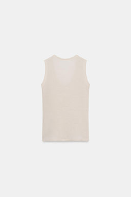 SLEEVELESS WOOL BLEND TOP - Zara фото 7