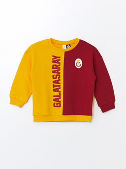 Bisiklet Yaka Galatasaray Bask?l? Erkek ?ocuk Sweatshirt