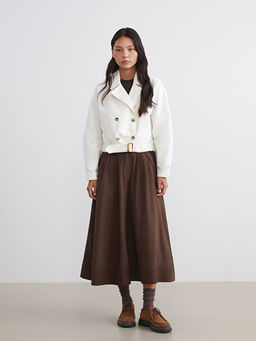 Loose Fit Pileli Klo? Etek