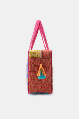 BOLSA ACOLCHADA ESTAMPADO PATCHWORK / ?nico - Zara фото 4