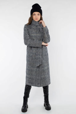 01-09459 Пальто женское демисезонное (пояс) - El podio фото 2