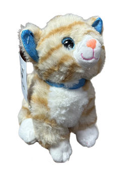 Кошечка пятнистая сидящая / лежащая 20см (Белоруссия)