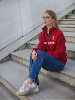 Толстовка женская с зип-воротником Saint Petersburg - Yollochka фото 14