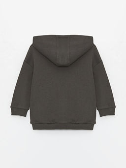 Bask?l? Uzun Kollu Erkek Bebek Hoodie - Waikiki фото 2