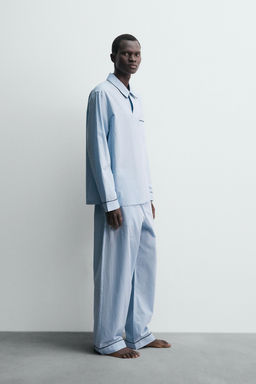 JACQUARD PYJAMA POLO SHIRT - Zara фото 4