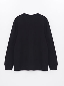 Bisiklet Yaka Uzun Kollu Erkek Sweatshirt - Waikiki фото 2