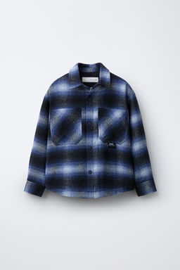 QUILTED CHECK OVERSHIRT