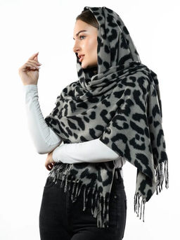 Яркий палантин с анималистичным принтом - Pretty mania фото 3