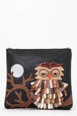 Сумка с аппликацией ДС-310-92 черный - Protege фото 2