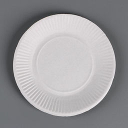 Цена за 100 шт. Тарелка одноразовая Белая картон, 17 см - Take it easy фото 2