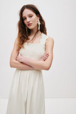 Vestido fruncido en popelina - H&m фото 6