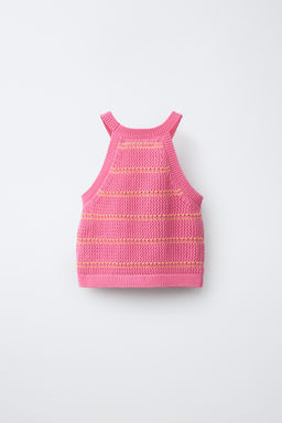 TOP PUNTO CROCHET LIM?N / Rosa - Zara фото 2