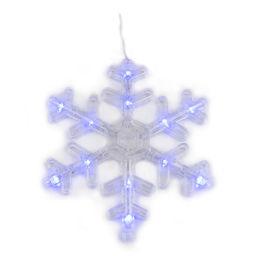 ULD-E1503-072/DTA BLUE IP20 SNOWFLAKES-3 Занавес фигурный светодиодный, 1,5х0,3м. 72 светодиода. Синий свет. Провод прозрачный. TM Uniel