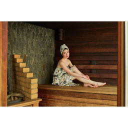 Набор для сауны Этель Девичник парео 80*144 см + чалма, вафля 200г/м2, 100% хл  фото 17