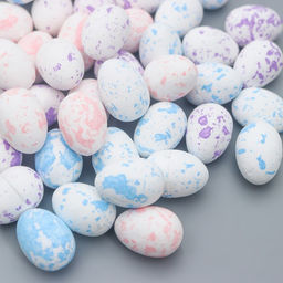 Цена за 2 шт. Пасхальный декор для творчества «Яйцо: акварель», набор 50 шт., 2.5×1.5×1.5 см