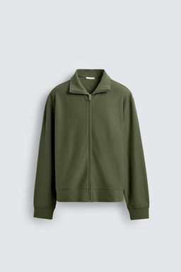 LIGHTWEIGHT QUARTER-ZIP SWEATSHIRT - Zara фото 7