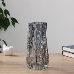 Ваза для цветов «Элоди», 21×10.5 см, стекло, серебро