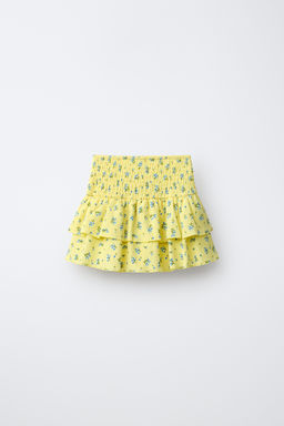 FALDA BERMUDA FLORES / Amarillo - Zara фото 2