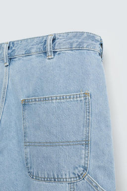 CARPENTER POCKET DENIM BERMUDA SHORTS - Zara фото 9