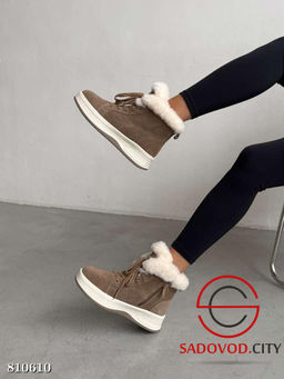 Зимние ботинки женские на шнуровке - Bruno фото 2