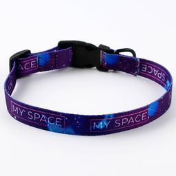 Набор MY SPACE, застёжка - фастекс, поводок 2 м и ошейник 28-46 см - Пушистое счастье фото 6