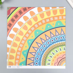 Цена за 5 шт. Бумага для скрапбукинга двусторонняя «Этника», плотность 180 г, 30.5×32 см