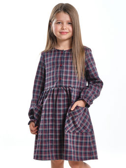 Платье для девочки нарядное детское праздничное UD 7381 син/красный - Mini maxi фото 4