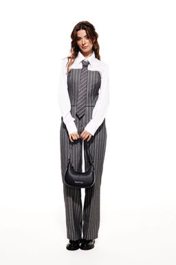 Костюм трехпредметный (блузка+брюки+галстук) - Elletto фото 5