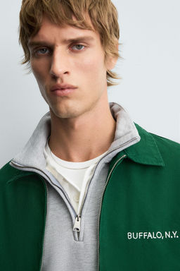 EMBROIDERED ZIP-UP JACKET - Zara фото 6