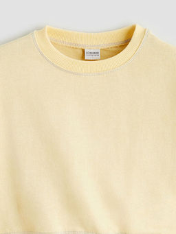 Bisiklet Yaka K?z ?ocuk Sweatshirt