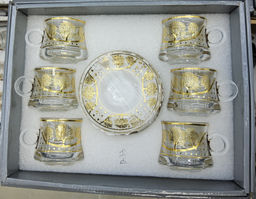 Чайный набор 12 предметов Дерево / 023-6+6D-33 /уп 8/ восточная форма