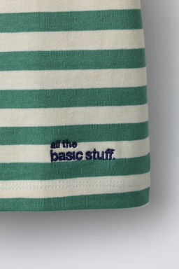 CAMISETA RAYAS HEAVY WEIGHT TEXTO / rayas - Zara фото 4