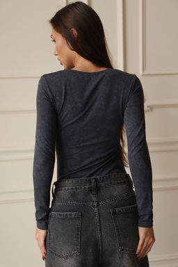 Лонгслив облегающий повседневный skims