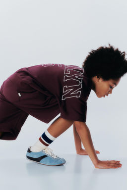 CAMISETA FELPA JOGGING / Burgundy - Zara фото 3