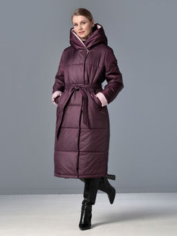 25414 Пальто ежевика - Dizzyway фото 2
