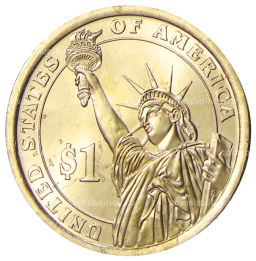 1 доллар 2014 года P США Калвин Кулидж 30-й президент США