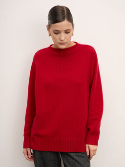 Джемпер из кашемира женский 08-24-201-0C малиновый