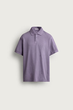 POLO PIQU? REGULAR FIT LAVADO / Violeta - Zara фото 7