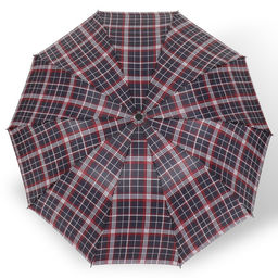 Зонт механический «Клетка», 4 сложения, 10 спиц, R=52/60 см, d=104 см, МИКС