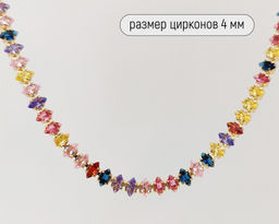 Колье с цирконами