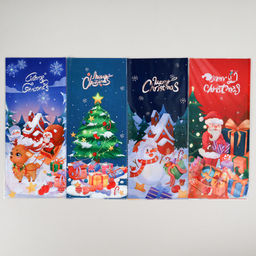 Пакет подарочный набор 50 штук 13х27 Новый год Дед мороз / YI1523-14 /уп 30/ - Галеонтрейд фото 3