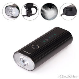 Фонарь передний COMIRON OKO400 корпус: авиационный алюминий 6063, IP67; свет: 1 XPG, 400lm; аккум: 3.7V 4000 mAh, USB; POWER BANK. /уп 25/50/ - Галеонтрейд фото 7