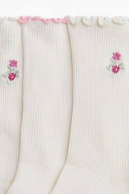 Pack de 3 calcetines con ribete sobrehilado - H&m фото 7